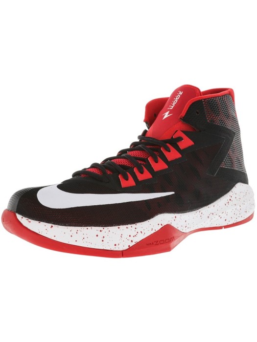 Nike barbati Zoom Devosion Black / White University Red High-Top Basketball Shoe foto mare Nike barbati Zoom Devosion Black / White University Red High-Top Basketball Shoe foto mare