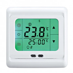 intrerupator cu termostat electronic digital lcd touch screen 7 zile foto