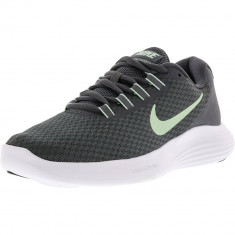 Nike barbati Lunarconverge Dark Grey / Fresh Mint-Cool Ankle-High Running Shoe foto