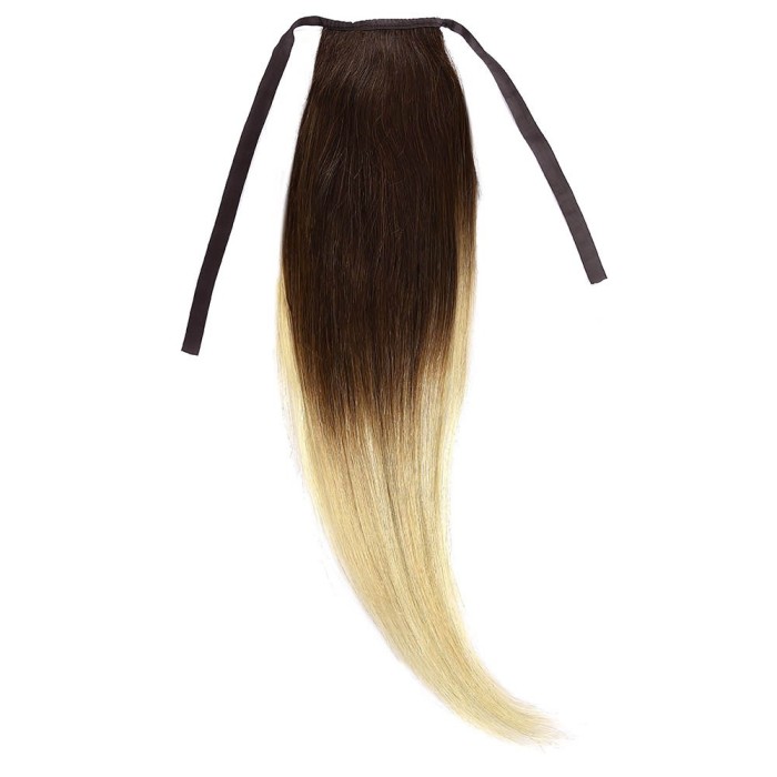 Cozi Par Natural 50cm 100gr Ombre Saten Ciocolatiu-Blond Deschis #T4/60 Cozi Par Natural 50cm 100gr Ombre Saten Ciocolatiu-Blond Deschis #T4/60