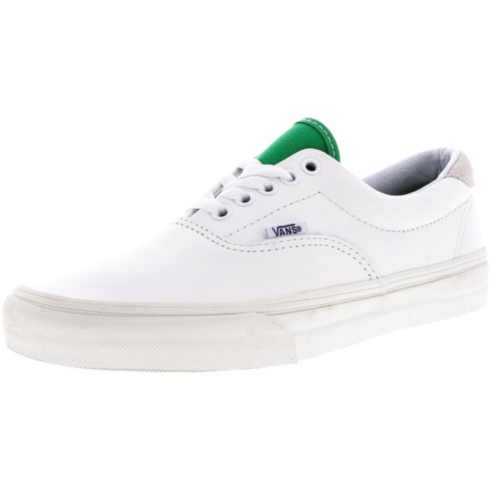 Vans Era 59 Vintage Sport True White / Kelly Green Ankle-High Leather Skateboarding Shoe foto mare Vans Era 59 Vintage Sport True White / Kelly Green Ankle-High Leather Skateboarding Shoe foto mare