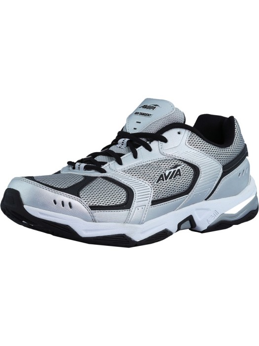 Avia barbati Avi-Tangent Chrome Silver / Black Ankle-High Running Shoe Avia barbati Avi-Tangent Chrome Silver / Black Ankle-High Running Shoe