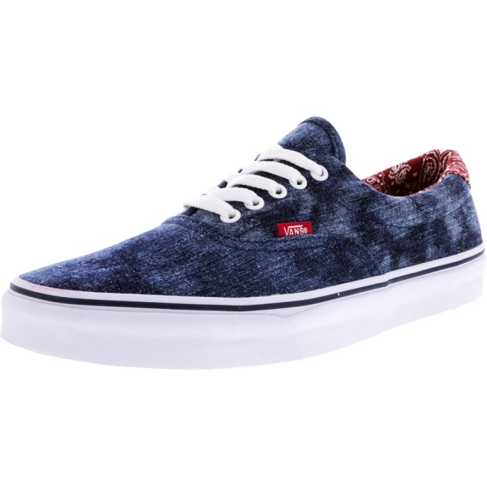 Vans barbati Era 59 Acid Denim Blue / Bandana Canvas Skateboarding Shoe foto mare Vans barbati Era 59 Acid Denim Blue / Bandana Canvas Skateboarding Shoe foto mare