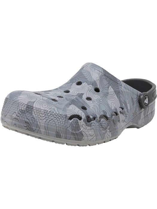Crocs Baya Graphic Clog Smoke Ankle-High Clogs foto mare Crocs Baya Graphic Clog Smoke Ankle-High Clogs foto mare