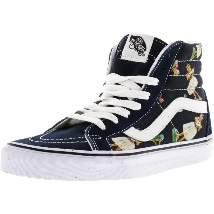 Vans barbati Sk8-Hi Reissue Parisian Night / True White High-Top Canvas Fashion Sneaker foto mare Vans barbati Sk8-Hi Reissue Parisian Night / True White High-Top Canvas Fashion Sneaker foto mare