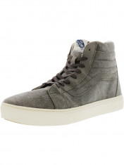 Vans barbati Sk8-Hi Cup Ca Waxy Water Resistant Suede Smoke / Turtledove High-Top Skateboarding Shoe foto