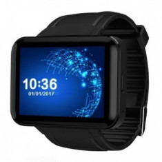 Smartwatch Telefon cu Android iUni DM98, WIFI, 3G, Camera 2 MP, BT, 2,2 Inch, Black MediaTech Power foto