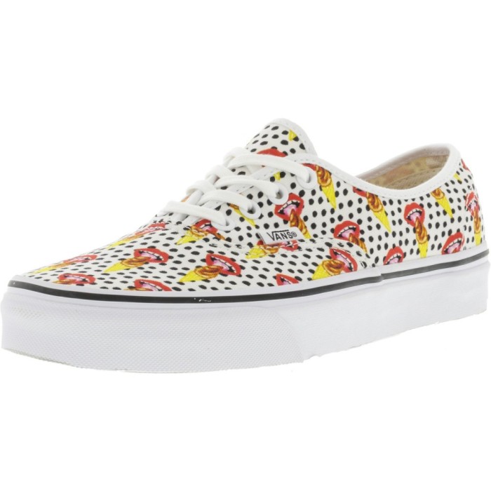 Vans Authentic Kendra Dandy I Scream / True White Ankle-High Canvas Skateboarding Shoe foto mare Vans Authentic Kendra Dandy I Scream / True White Ankle-High Canvas Skateboarding Shoe foto mare