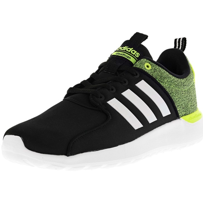 Adidas barbati Cloudfoam Lite Racer Black / White Electricity Ankle-High Fabric Running Shoe foto mare Adidas barbati Cloudfoam Lite Racer Black / White Electricity Ankle-High Fabric Running Shoe foto mare