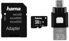 Card de memorie Hama 123938, microSDHC, 16GB, Clasa 10 + Adaptor SD foto