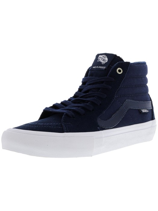 Vans barbati Sk8-Hi Pro Navy / White Ankle-High Canvas Skateboarding Shoe Vans barbati Sk8-Hi Pro Navy / White Ankle-High Canvas Skateboarding Shoe