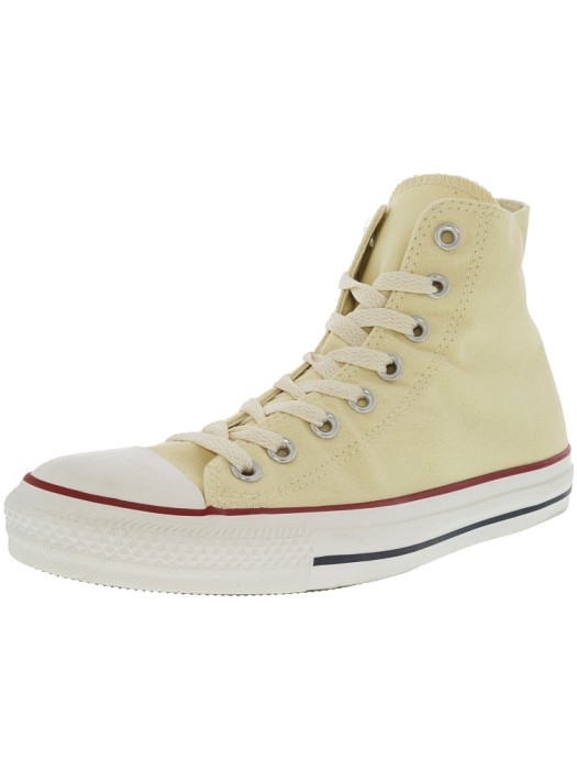 Converse All Star Hi Unbleached White Ankle-High Fashion Sneaker foto mare Converse All Star Hi Unbleached White Ankle-High Fashion Sneaker foto mare