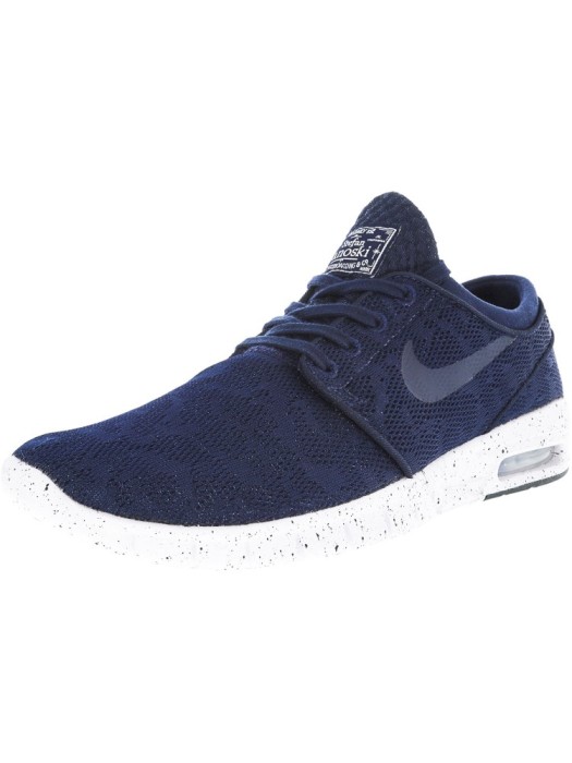 Nike barbati Stefan Janoski Max Midnight Navy / White Ankle-High Running Shoe foto mare Nike barbati Stefan Janoski Max Midnight Navy / White Ankle-High Running Shoe foto mare