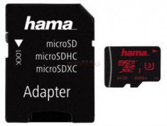 Card de memorie Hama micro SDXC 64GB, UHS-I + Adaptor foto