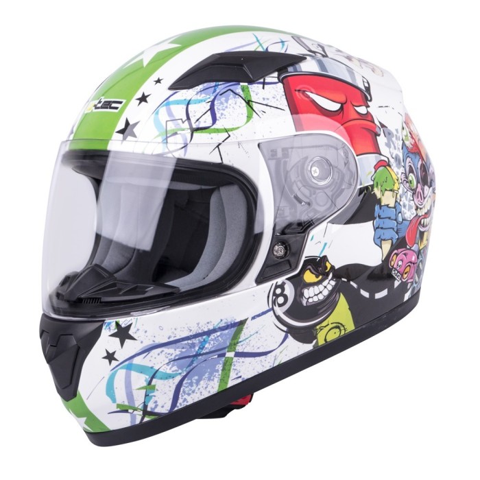 W-TEC Casca moto integrala copii FS-815G Tagger Green foto mare W-TEC Casca moto integrala copii FS-815G Tagger Green foto mare