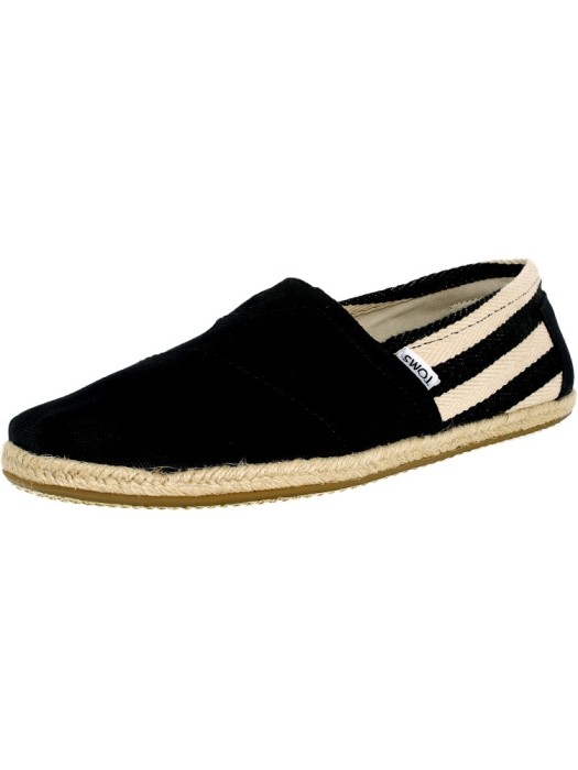 Toms barbati Classic Canvas Stripe Black University Ankle-High Flat Shoe foto mare Toms barbati Classic Canvas Stripe Black University Ankle-High Flat Shoe foto mare