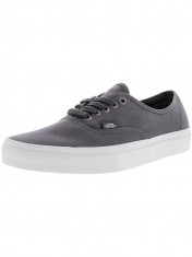 Vans Authentic Multi Eyelets Perforated / Gray Ankle-High Canvas Skateboarding Shoe foto