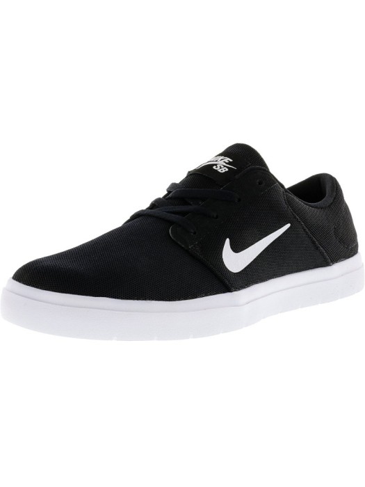 Nike barbati Sb Portmore Ultralight Black / White-Black Ankle-High Skateboarding Shoe foto mare Nike barbati Sb Portmore Ultralight Black / White-Black Ankle-High Skateboarding Shoe foto mare