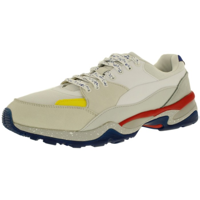 Puma barbati Mcq Tech Runner Lo White/Glacier Gray/Flame Scarlet Low Top Fabric Tennis Shoe Puma barbati Mcq Tech Runner Lo White/Glacier Gray/Flame Scarlet Low Top Fabric Tennis Shoe