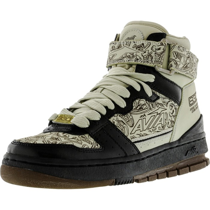 Avia barbati 1Ma95901 Black / Khaki Brown Gold High-Top Fashion Sneaker foto mare Avia barbati 1Ma95901 Black / Khaki Brown Gold High-Top Fashion Sneaker foto mare