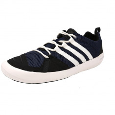 Adidas barbati Climacool Boat Lace Collegiate Navy / Core White Black Ankle-High Fashion Sneaker foto