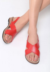 Sandale piele naturala Bela Cruz Rosii foto