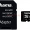 Card de memorie Hama microSDHC, 16GB, Clasa 10, pana la 80 MB/s, UHS-I + Adaptor SD