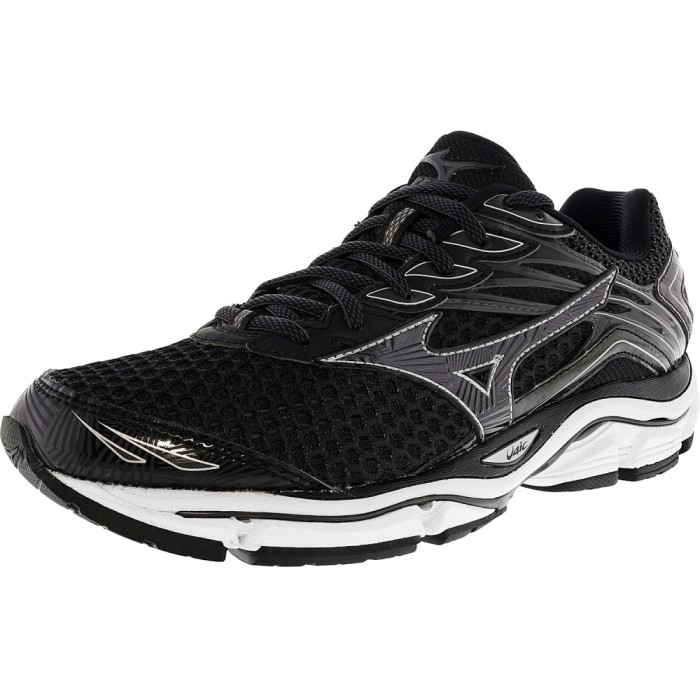 Mizuno barbati Wave Enigma 6 Black / Grey Silver Ankle-High Running Shoe foto mare Mizuno barbati Wave Enigma 6 Black / Grey Silver Ankle-High Running Shoe foto mare