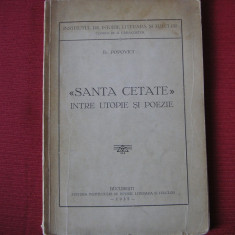 Santa cetate - intre utopie si poezie - D. Popovici
