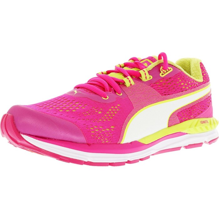 Puma barbati Speed 600 Ignite Pink Glo/Sharp Green/White Ankle-High Running Shoe foto mare Puma barbati Speed 600 Ignite Pink Glo/Sharp Green/White Ankle-High Running Shoe foto mare