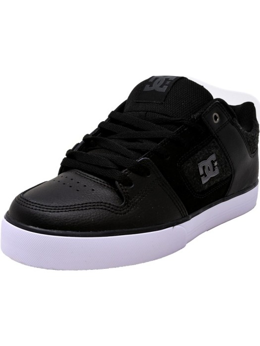 Dc barbati Pure Se Black / White Armor Ankle-High Leather Skateboarding Shoe foto mare Dc barbati Pure Se Black / White Armor Ankle-High Leather Skateboarding Shoe foto mare