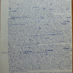 Manuscris al criticului si scriitorului Al. Piru , Perpetuum comic estival 1978