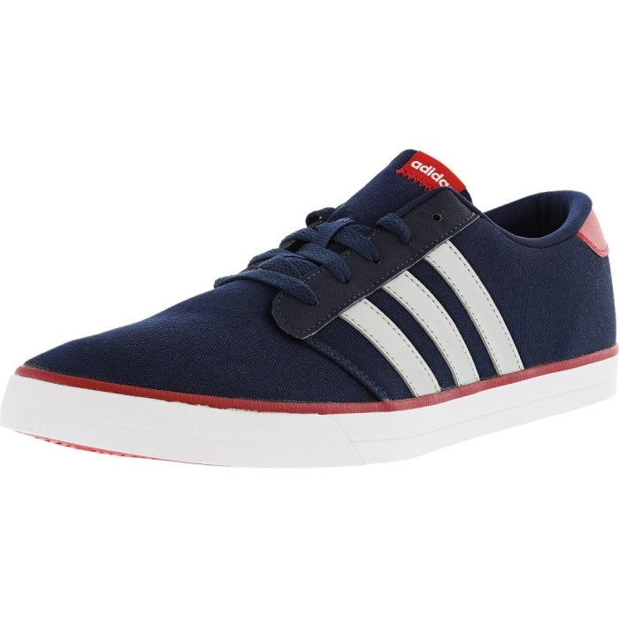 Adidas barbati Vs Skate Collegiate Navy / Metallic Silver Scarlet Ankle-High Fabric Skateboarding Shoe foto mare Adidas barbati Vs Skate Collegiate Navy / Metallic Silver Scarlet Ankle-High Fabric Skateboarding Shoe foto mare