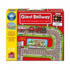 Puzzle gigant de podea Cale ferata (26 piese) GIANT RAILWAY foto