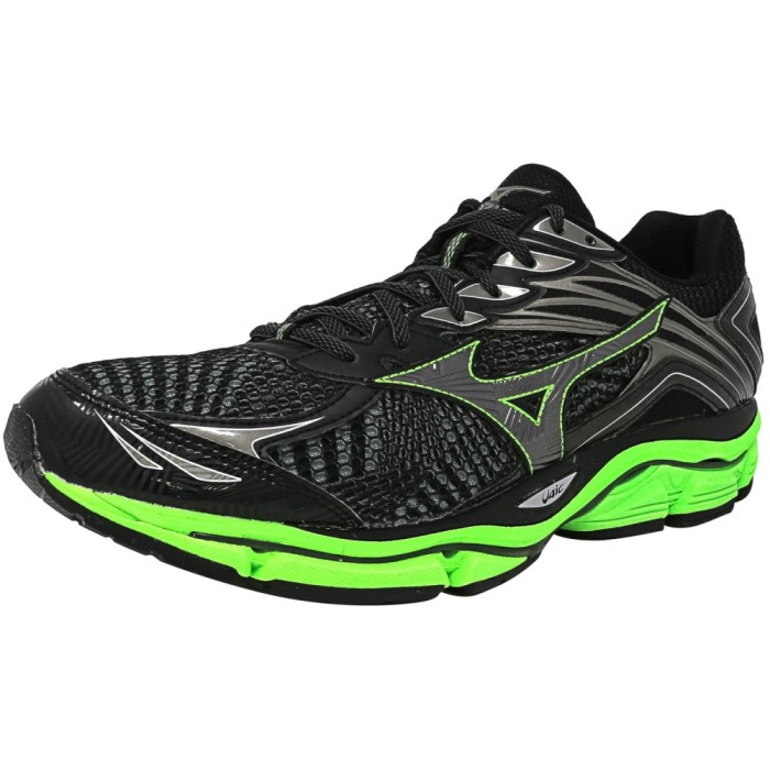 Mizuno barbati Wave Enigma 6 Black / Grey Green Ankle-High Running Shoe foto mare Mizuno barbati Wave Enigma 6 Black / Grey Green Ankle-High Running Shoe foto mare