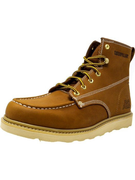 Cat barbati Glenrock Mid Golden Coast Mid-Calf Leather Industrial and Construction Shoe foto mare Cat barbati Glenrock Mid Golden Coast Mid-Calf Leather Industrial and Construction Shoe foto mare