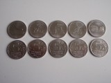 Rusia 5 ruble 2015 set complet Krimea 5 buc. AUNC