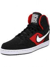 Nike barbati Son Of Force Mid Black / White-University Red Ankle-High Leather Fashion Sneaker foto