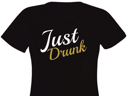 Tricou personalizat pentru domnisoare de onoare - Just Drunk EM1106_D Tricou personalizat pentru domnisoare de onoare - Just Drunk EM1106_D