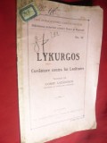 Lykurgos- Cuvantare contra lui Leokrates -Ed.1925 ,trad. C.Lazarescu