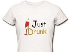 Tricou personalizat pentru domnisoare de onoare - Just Drunk EM1108_D foto