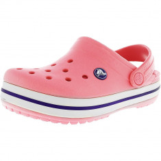 Crocs Crocband Clog Peony Pink / Stucco Flat Shoe foto