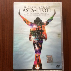 michael jackson asta-i tot dvd disc video film movie muzica pop adevarul 2009