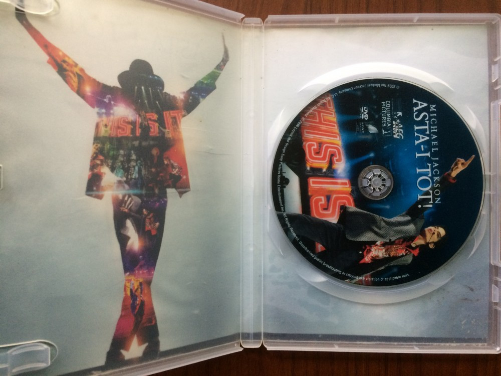 Michael jackson asta-i tot dvd disc video film movie muzica pop adevarul  2009, columbia pictures | Okazii.ro