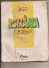 Romania - Atlas Geografic ?colar de Octavian Mandru? foto