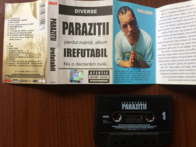 parazitii irefutabil 2002 caseta audio muzica hip hop thug rap NRG!A rebel music foto