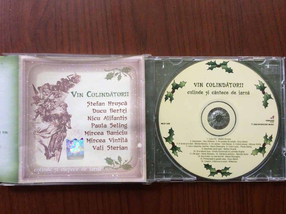 Vin colindatorii colinde si cantece de iarna cd disc selectii muzica folk  pop | Okazii.ro