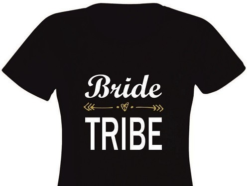 Tricou personalizat pentru Domnisoare de Onoare - Bride Tribe EM1107_D Tricou personalizat pentru Domnisoare de Onoare - Bride Tribe EM1107_D