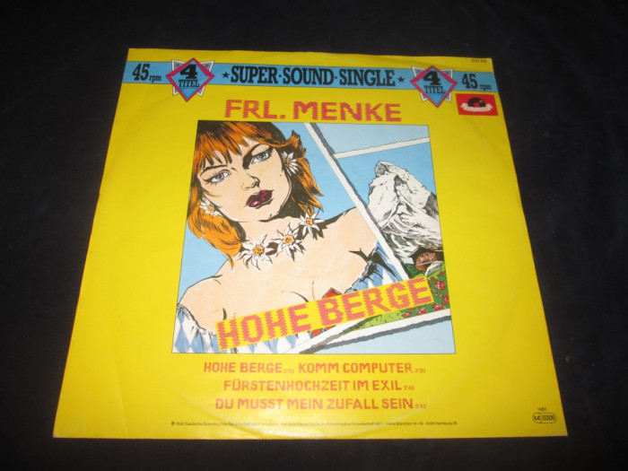 Frl.Menke - Hohe Berge _ vinyl,12&quot; _ Polydor (Germania,1982)