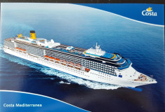 Vedere carte postala vas croaziere Costa Mediterranea, necirculata foto